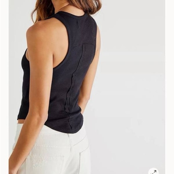 NWOT - Free People We The Free Women's Gold Valley Racerback Tank Top - Size XS - Picture 3 of 7